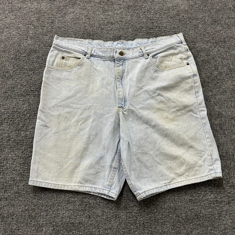 Lee Denim Shorts Mens Size 42 Light Wash Cotton Relaxed Fit Casual Workwear